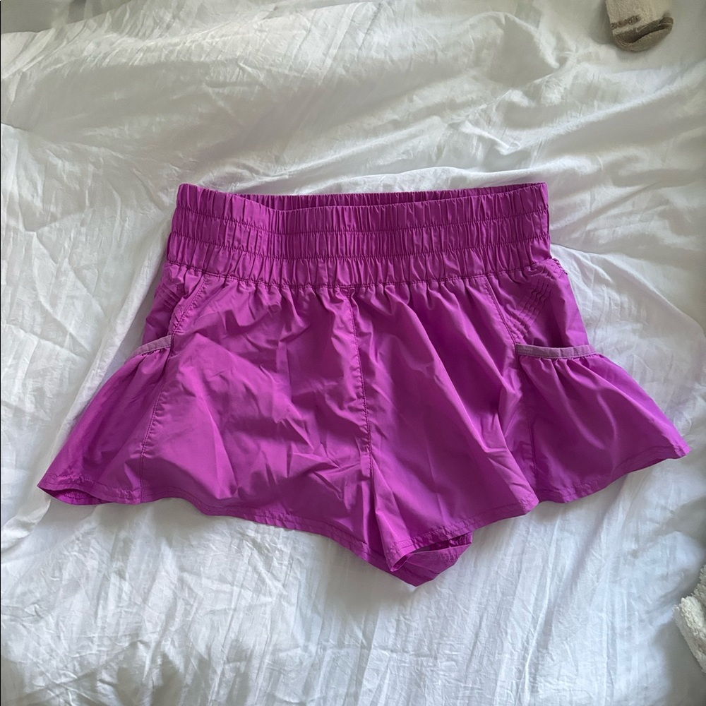 Free People Movement Get Your Flirt On Shorts - PINK Size M